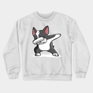 Dabbing Boston Terrier Dab Dance Crewneck Sweatshirt